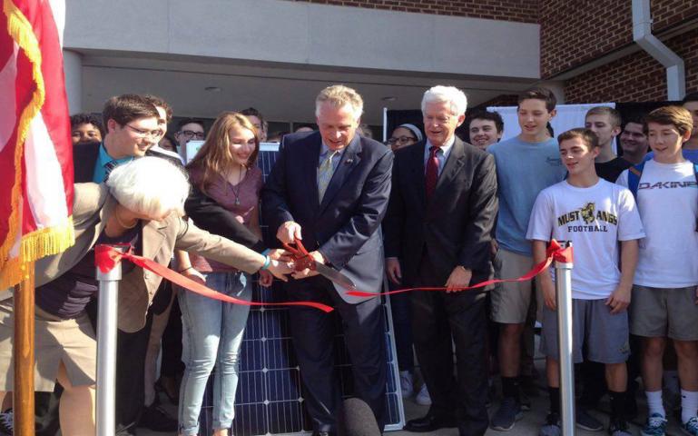 solar launch at Albemarle County schools