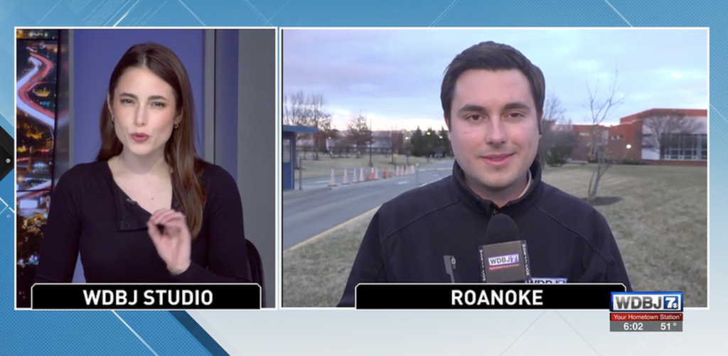 WDBJ TV-7 story on Roanoke City Schools new solar + battery storage microgrid