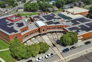 solar panels at Roanoke City Public Schools